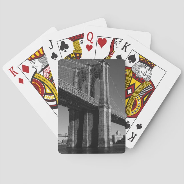 Jeu De Cartes Pont Brooklyn noir et blanc (dos)