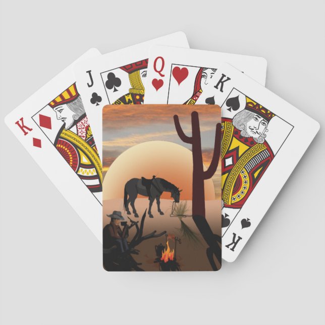Jeu De Cartes Pont carte Cowboy (dos)