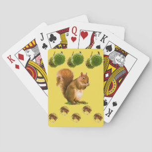Jeu De Cartes Pont carte de jeu d'écureuil