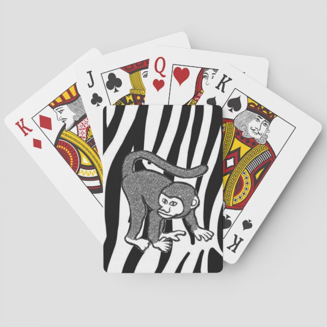 Jeu De Cartes Pont de carte de jeu de singe (dos)