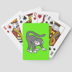 Jeu De Cartes Pont de carte de jeu de singe