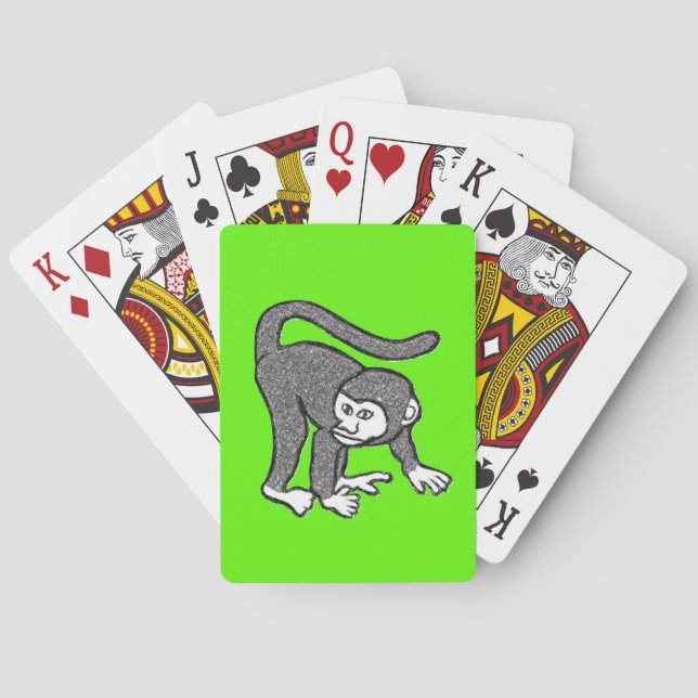 Jeu De Cartes Pont de carte de jeu de singe (dos)