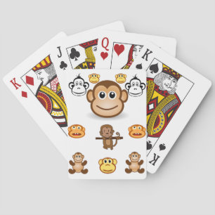 Jeu De Cartes Pont de carte de jeu de singe