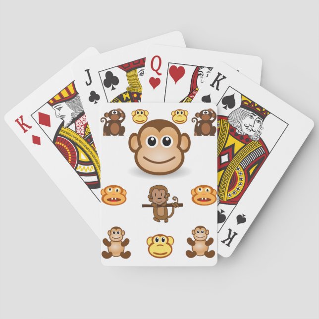 Jeu De Cartes Pont de carte de jeu de singe (dos)