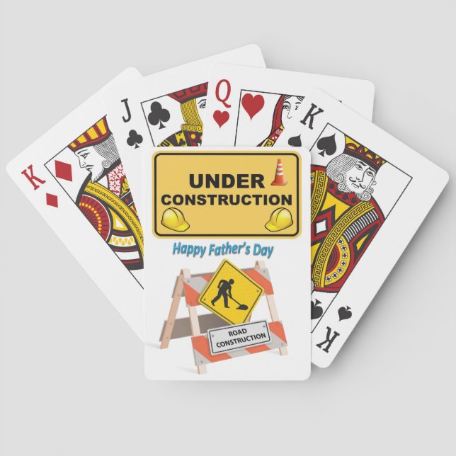 Jeu De Cartes Pont de carte de jeu fête des pères (dos)