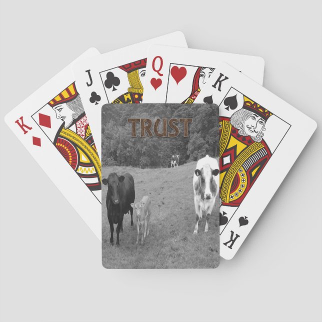 Jeu De Cartes Pont de carte de jeu pour vache (dos)