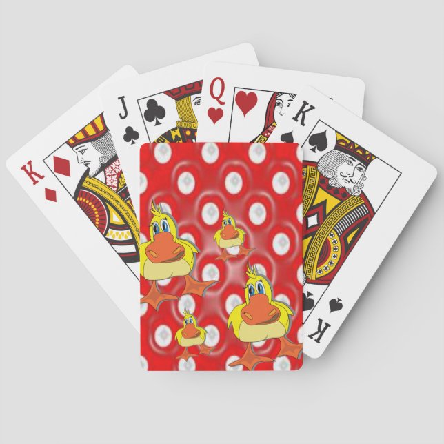 Jeu De Cartes Pont de carte de lecture de canard (dos)