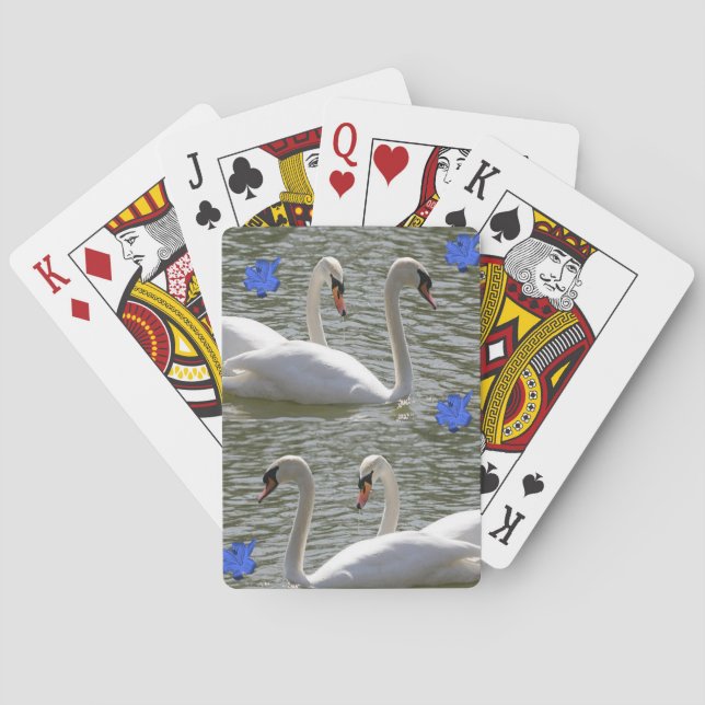 Jeu De Cartes Pont de carte de lecture de cygne (dos)