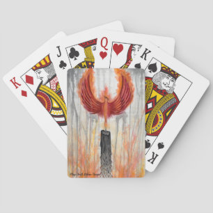 Jeu De Cartes Pont de cartes avec Phoenix Art original