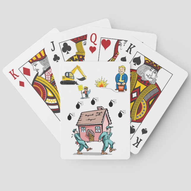 Jeu De Cartes Pont de cartes de jeu de construction (dos)