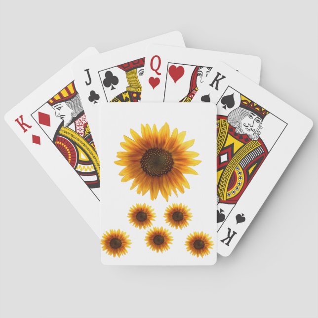 Jeu De Cartes Pont de cartes de tournesol (dos)
