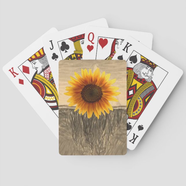 Jeu De Cartes Pont de cartes de tournesol (dos)