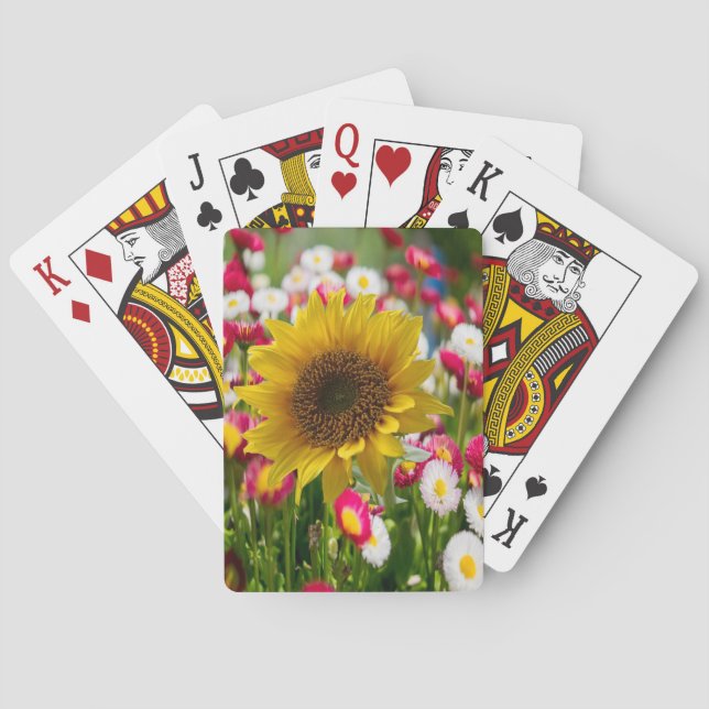 Jeu De Cartes Pont de cartes de tournesol (dos)