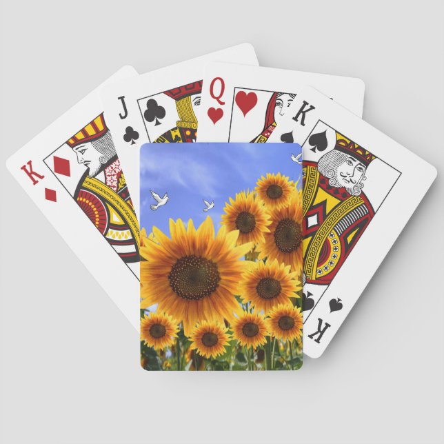 Jeu De Cartes Pont de cartes de tournesol (dos)