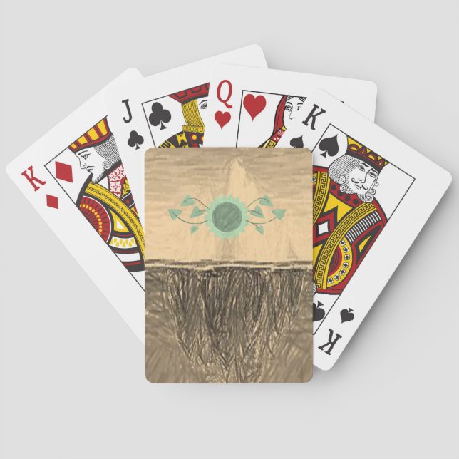 Jeu De Cartes Pont de cartes de tournesol (dos)