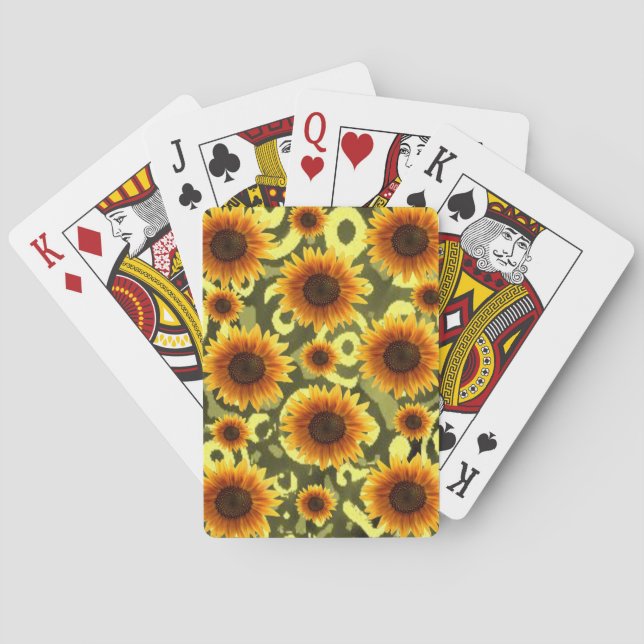 Jeu De Cartes Pont de cartes de tournesol (dos)