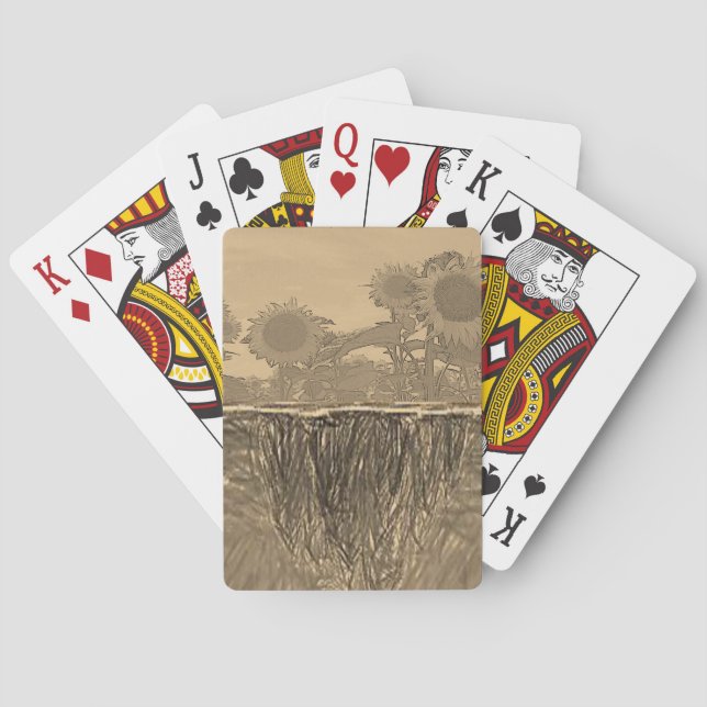 Jeu De Cartes Pont de cartes de tournesol (dos)