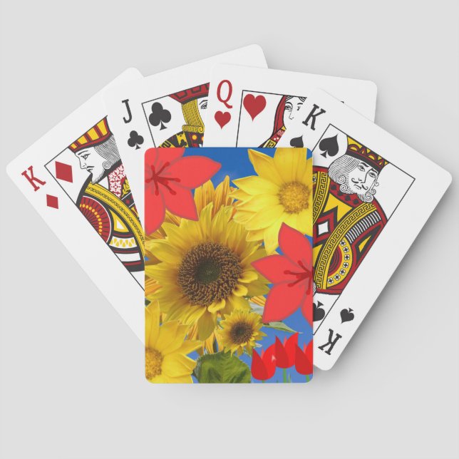 Jeu De Cartes Pont de cartes de tournesol (dos)