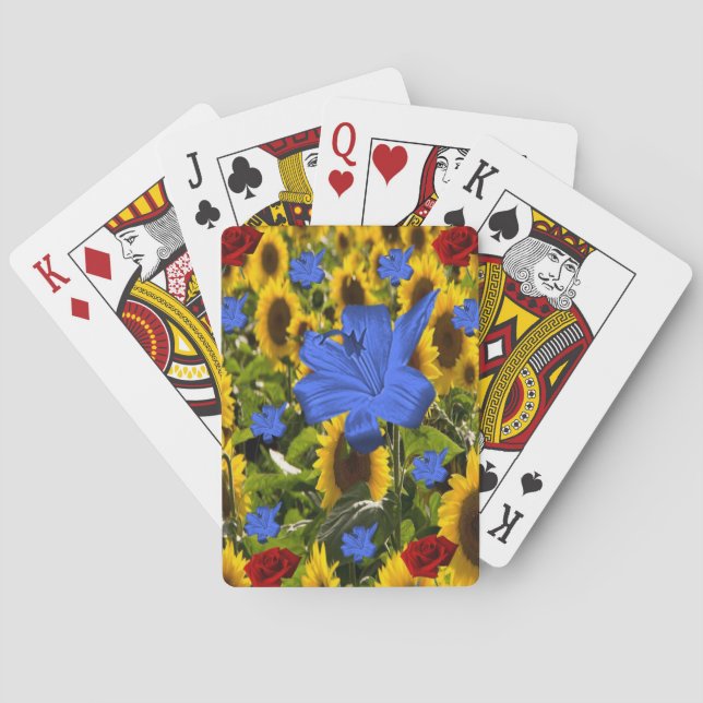 Jeu De Cartes Pont de cartes de tournesol (dos)