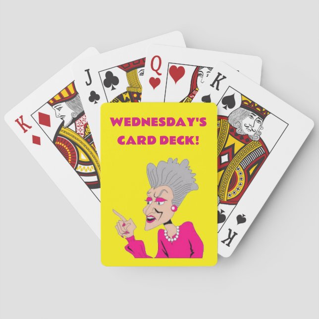 JEU DE CARTES PONT DE LA CARTE DE JEU -MERCREDI (dos)