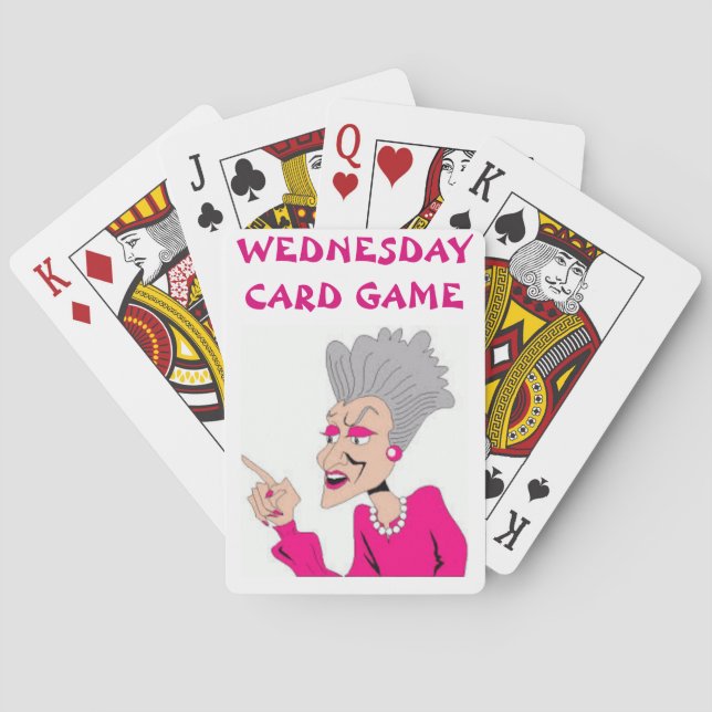 JEU DE CARTES PONT DE LA CARTE DE JEU -MERCREDI (dos)