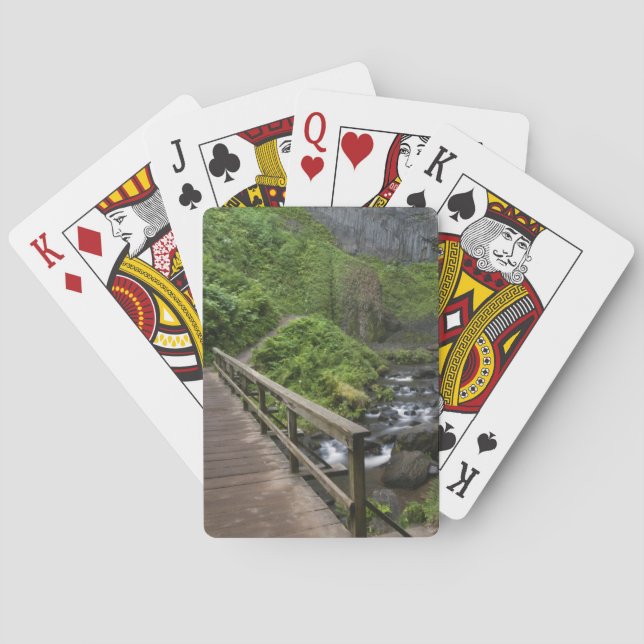 Jeu De Cartes Pont de Latourell Falls, Columbia River Gorge, (dos)