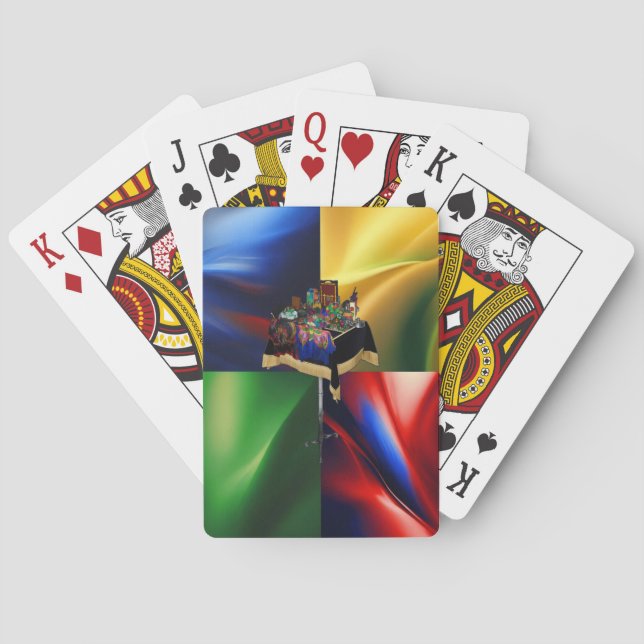 Jeu De Cartes Pont de platine de table du magicien (1) (dos)