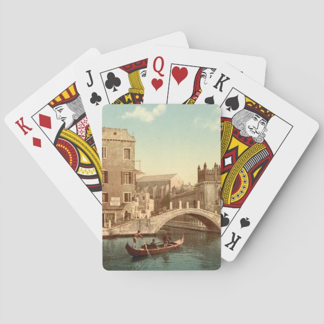 Jeu De Cartes Pont et canal, Venise, Italie (dos)