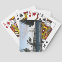 Pont Mackinac avec arbres jouant aux cartes