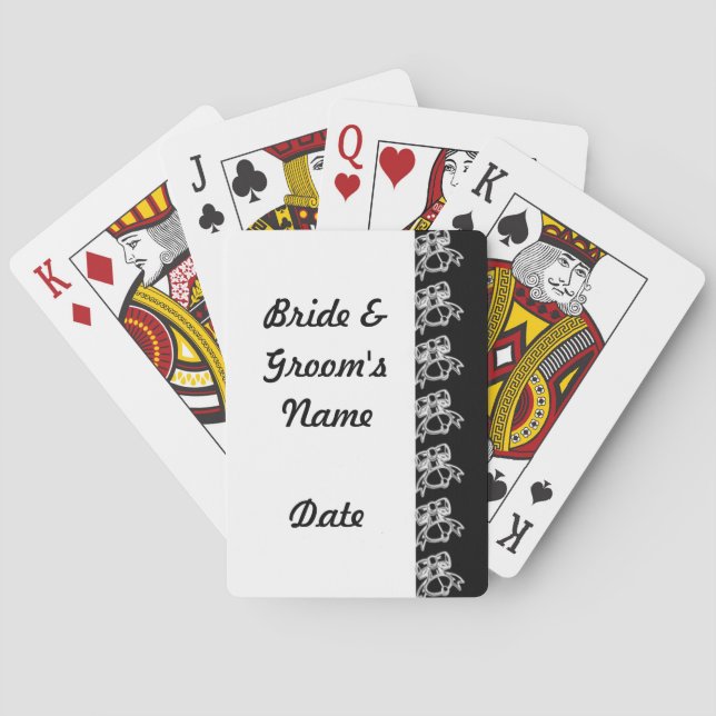 Jeu De Cartes Pont mariage de cartes de jeu Faveurs (dos)