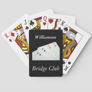 Jeu De Cartes Pont personnalisé Canasta pique Nom Élégant