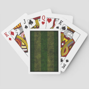 Jeu De Cartes Pont rayé vert de la forêt