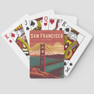 Jeu De Cartes Pont Vintage voyage San Francisco Golden Gate