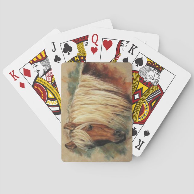 Jeu De Cartes Pony Flaxen Shetland (dos)
