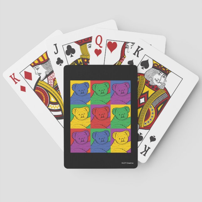 Jeu De Cartes Pop Art Koala (dos)