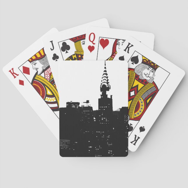 Jeu De Cartes Pop Art New York Silhouette (dos)