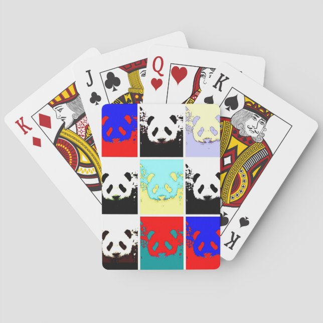 Jeu De Cartes Pop Art Panda (dos)