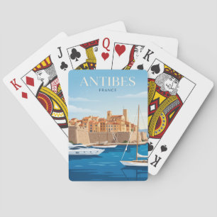 Jeu De Cartes Port d'Antibes France