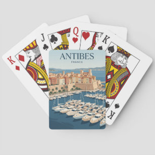 Jeu De Cartes Port d'Antibes France