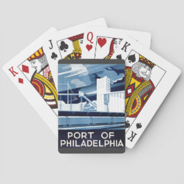 Jeu De Cartes Port de Philadelphie Pennsylvanie WPA 1936