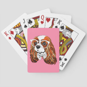 Jeu De Cartes Portrait cavalier d'épagneul du Roi Charles