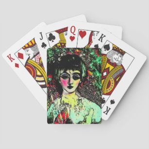 Jeu De Cartes Portrait de Beauté Gothique
