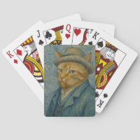 Portrait de chat autoportrait de Van Gogh Parodie
