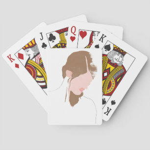 Jeu De Cartes Portrait de contours moderne
