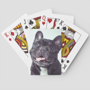 Jeu De Cartes Portrait d'un joyeux Bulldog français