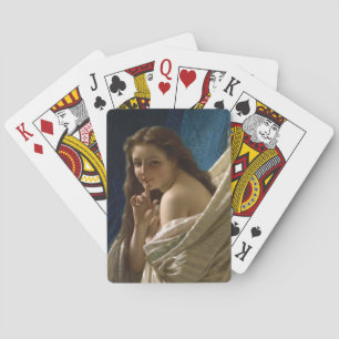Jeu De Cartes Portrait d'une jeune femme flirteuse