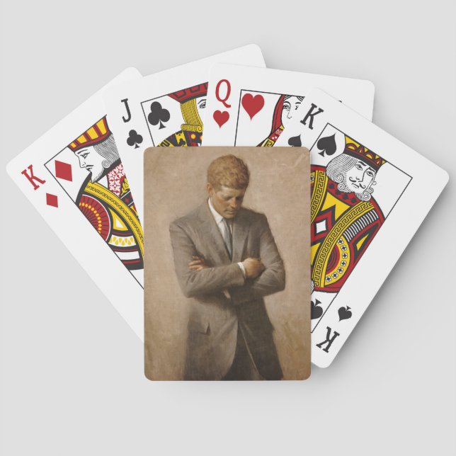 Jeu De Cartes Portrait officiel de John F Kennedy (dos)