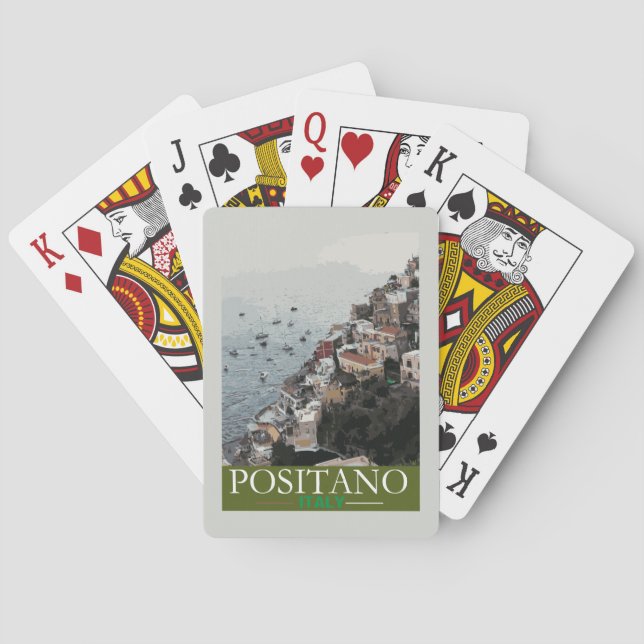 Jeu De Cartes Positano touristique Poster (dos)