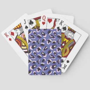 Jeu De Cartes Poster de animal Abstrait très peri pourpre