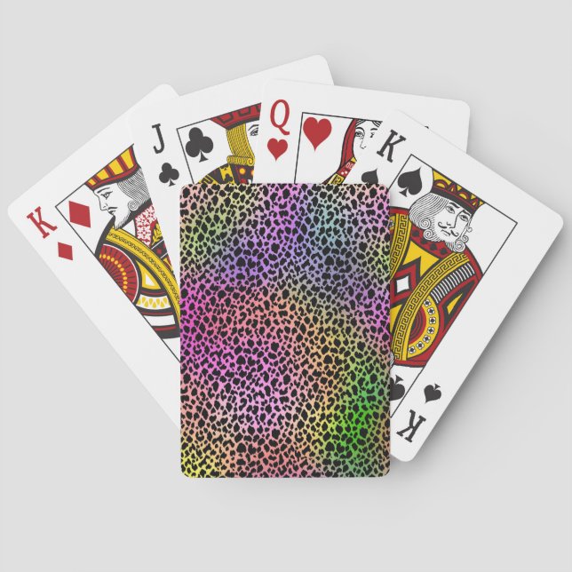 Jeu De Cartes Poster de animal arc-en-ciel (dos)